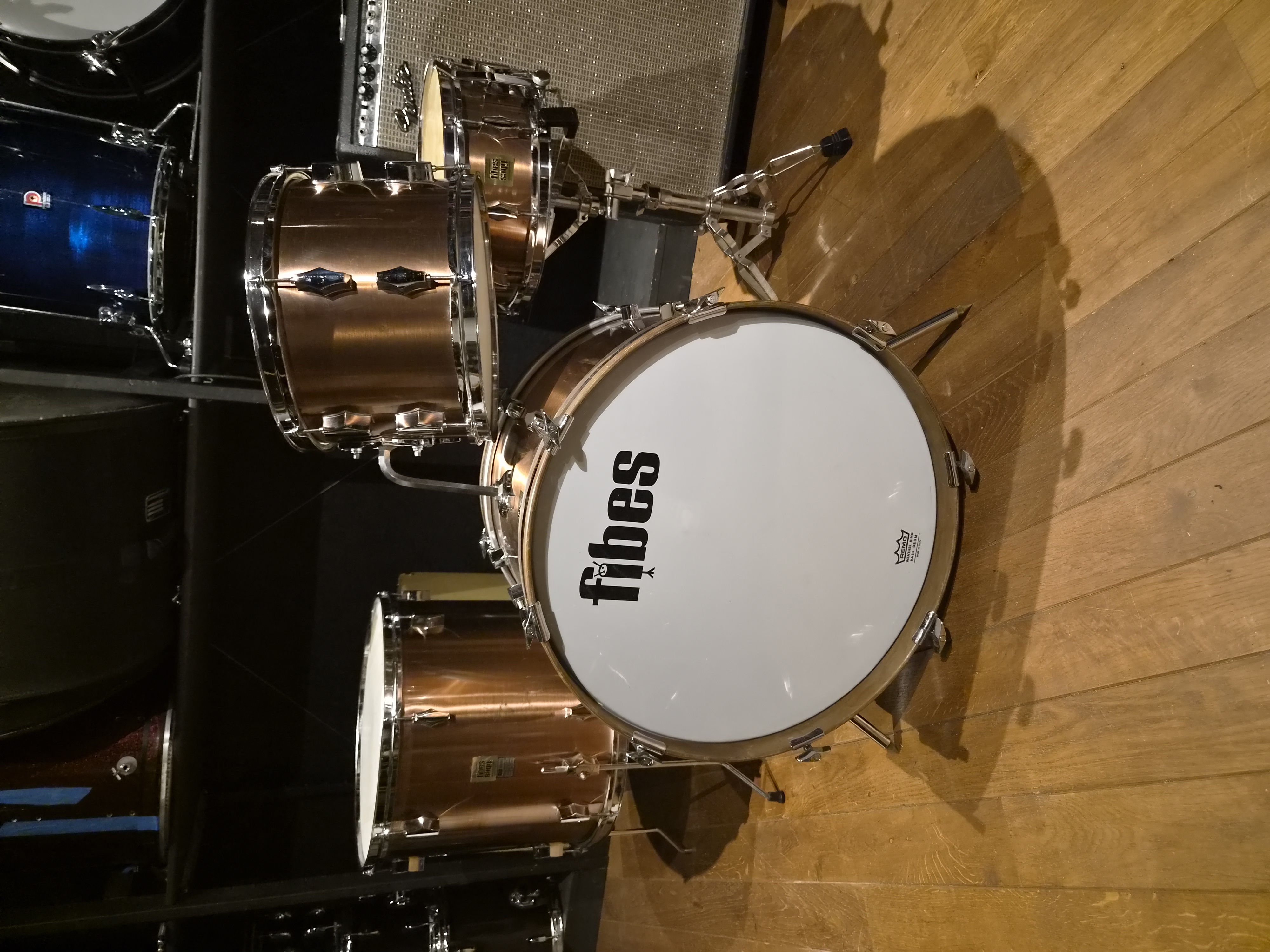Fibes drumset 22", 13", 18"fl